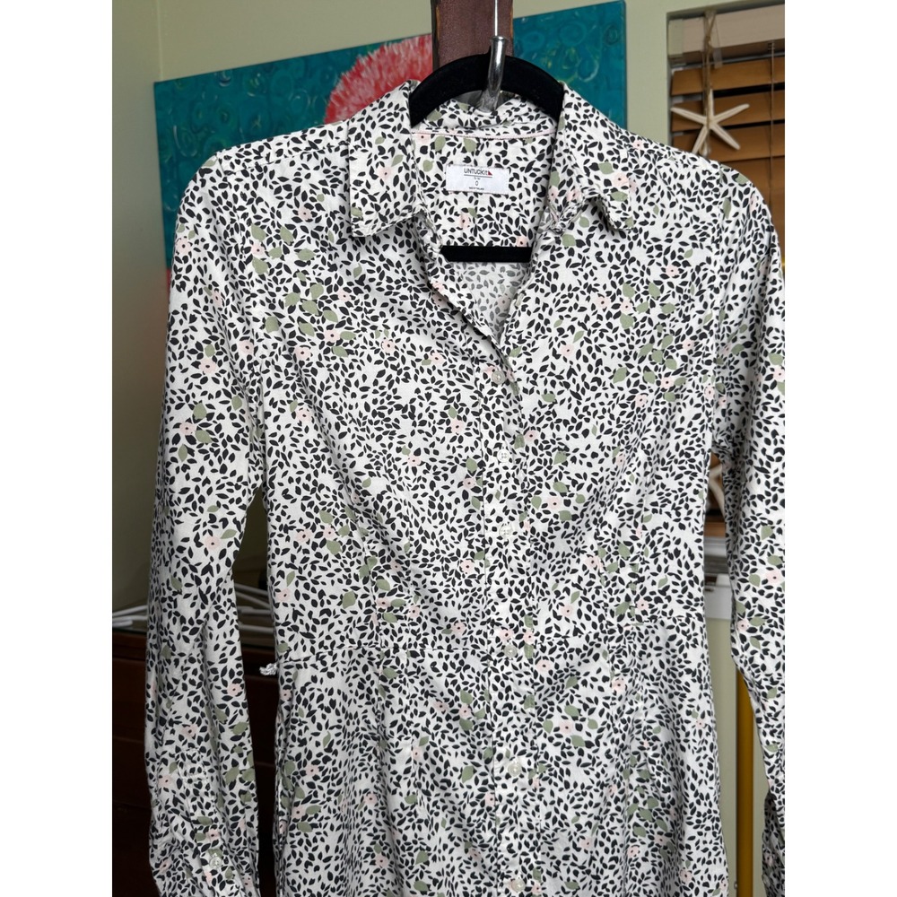 Untuck It Floral Button Front Dress - Picture 2 of 5